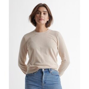 Lightweight Cotton Cashmere Crew Sweater